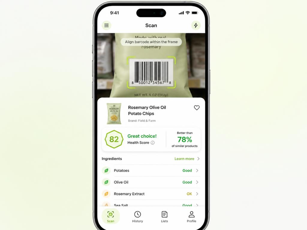 Truest — Сканер состава продуктов