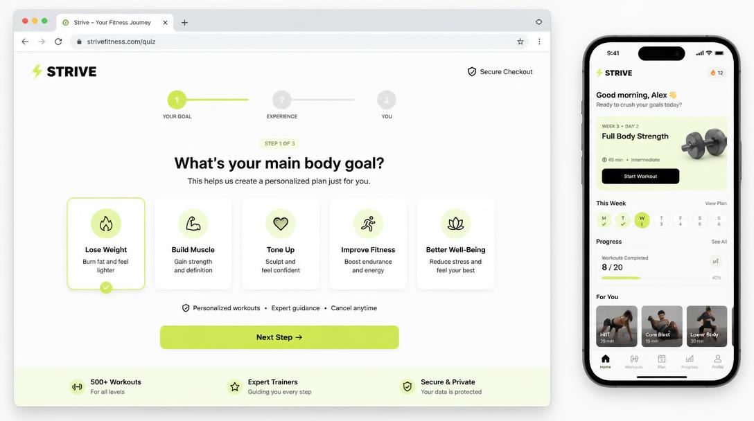 Protofit — Fitness SaaS · web-подписка